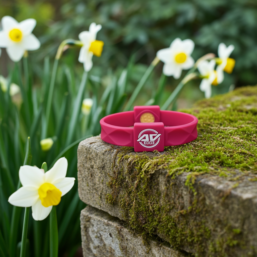 Cranberry health and performance bracelet (with EF technology, frequencies, not magnets, that may protect against modern technology EMFs and improve health and performance by stimulating the production of adenosine triphosphate/ATP)
